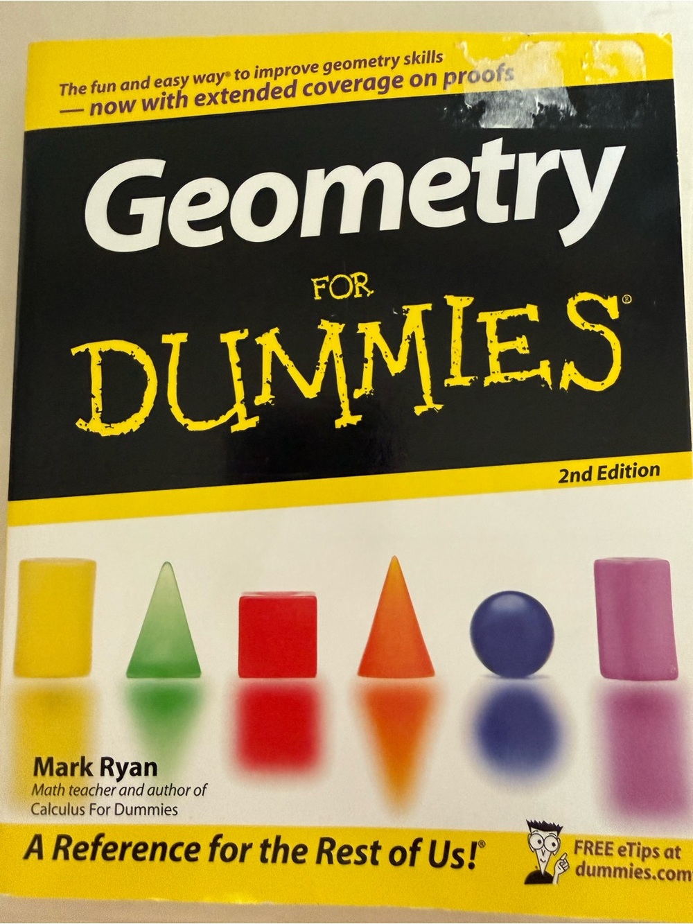 The Dummies Way Geometry Guide - Yellow, Black & Purple Cover